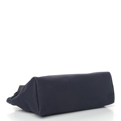 Hermes Toile Vache Hunter Herbag Cabas MM Bleu Marine 3 of 4