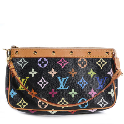 Louis Vuitton Monogram Multicolor Pochette Accessories Black 1 of 8