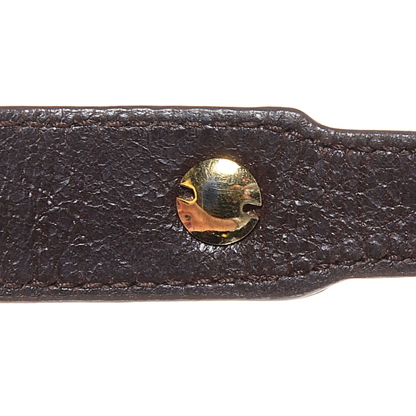 Agneau Giant Gold Triple Tour M Bracelet Cigare Fonce