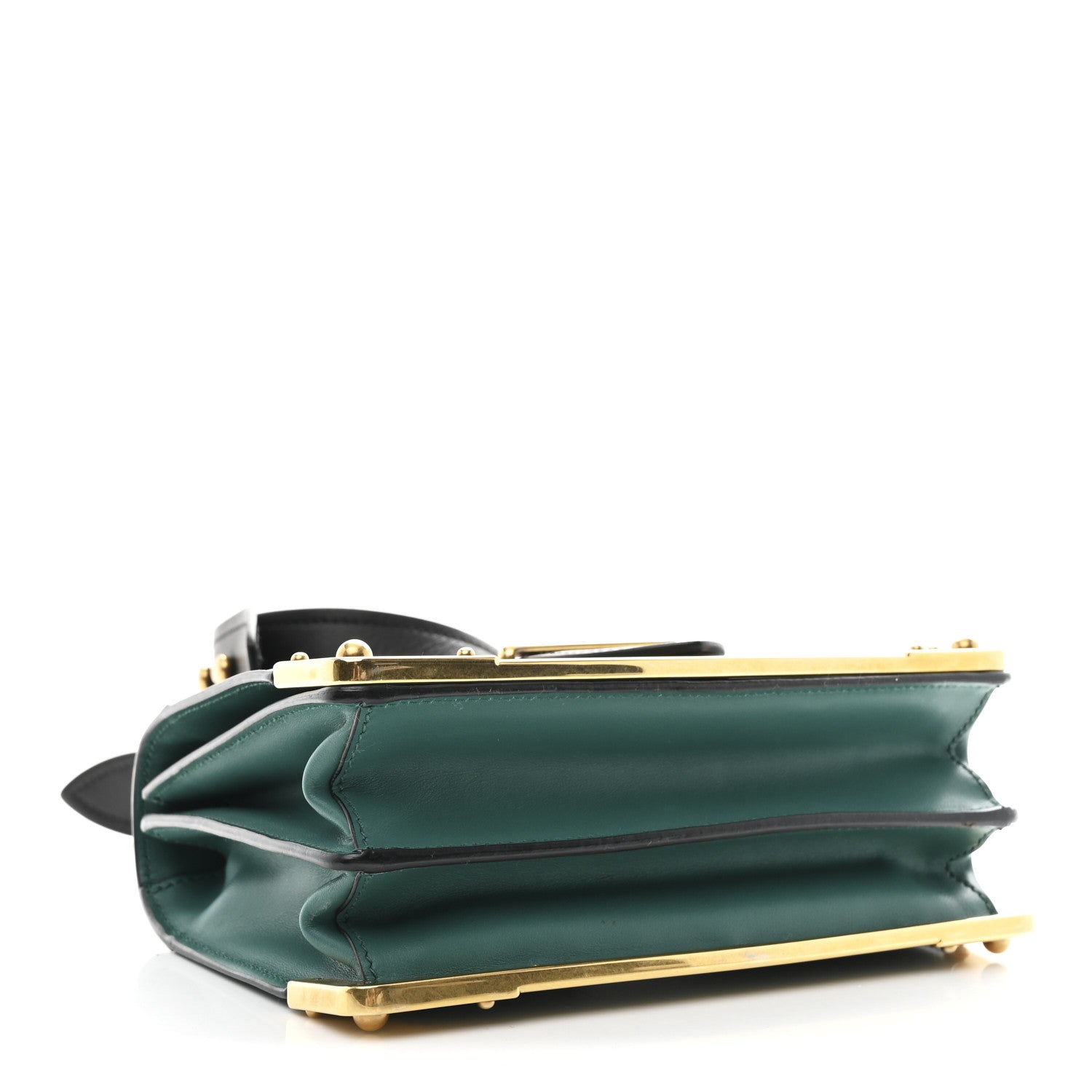 Prada City Calf Saffiano Cahier Bag Assenzio Black 4 of 11