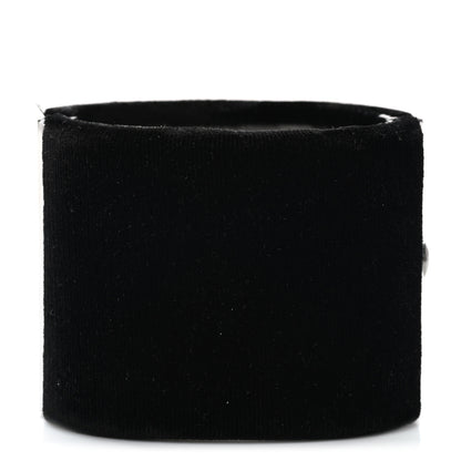 Chanel Velvet CC Wide Cuff Black 3 of 6