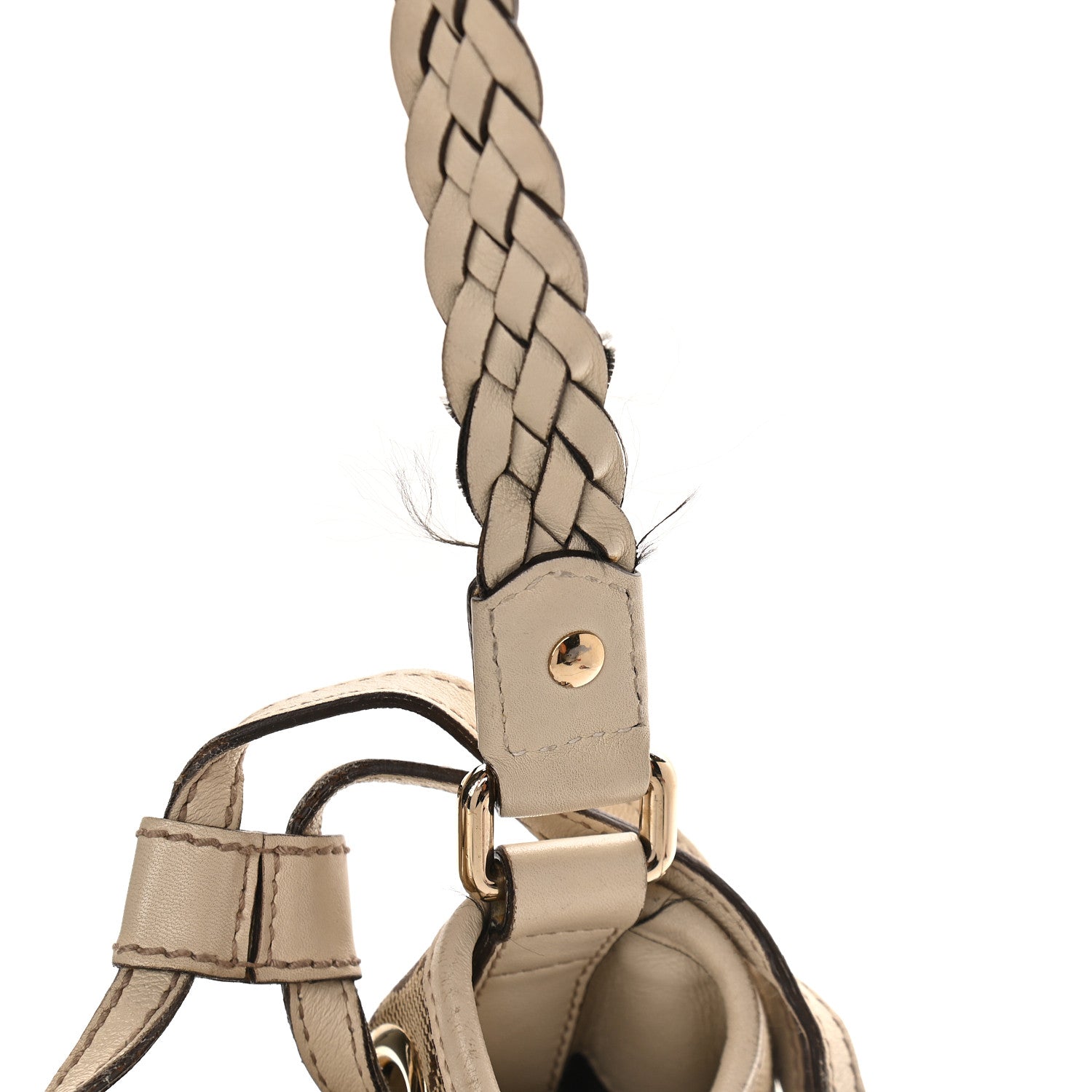 Gucci Monogram Peggy Braided Tote Off White 11 of 12