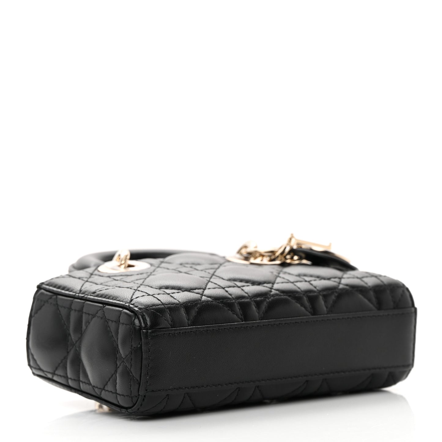 Lambskin Cannage Micro Lady D-Joy Black