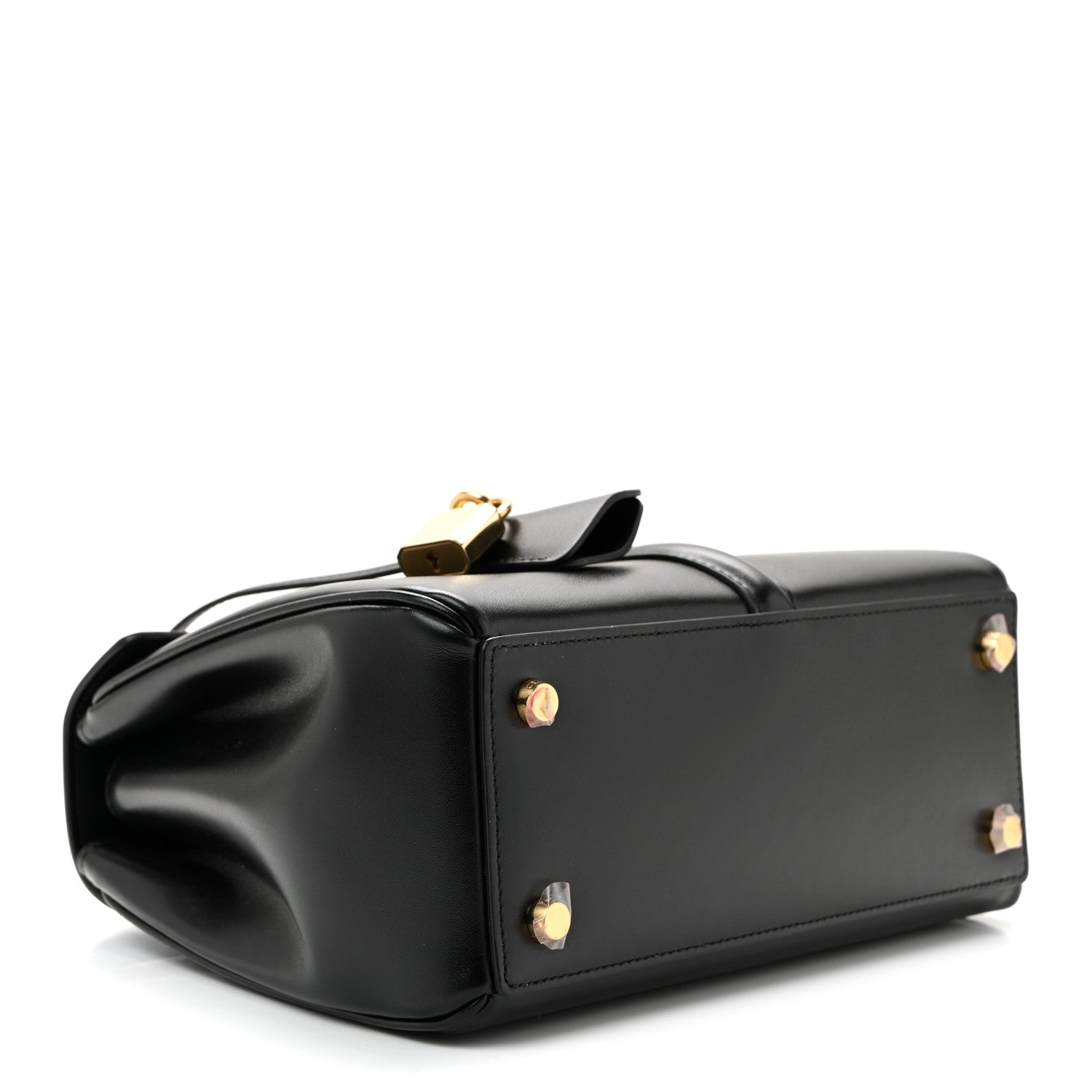 Celine Satinated Calfskin Small 16 Top Handle Bag Black 4 of 11