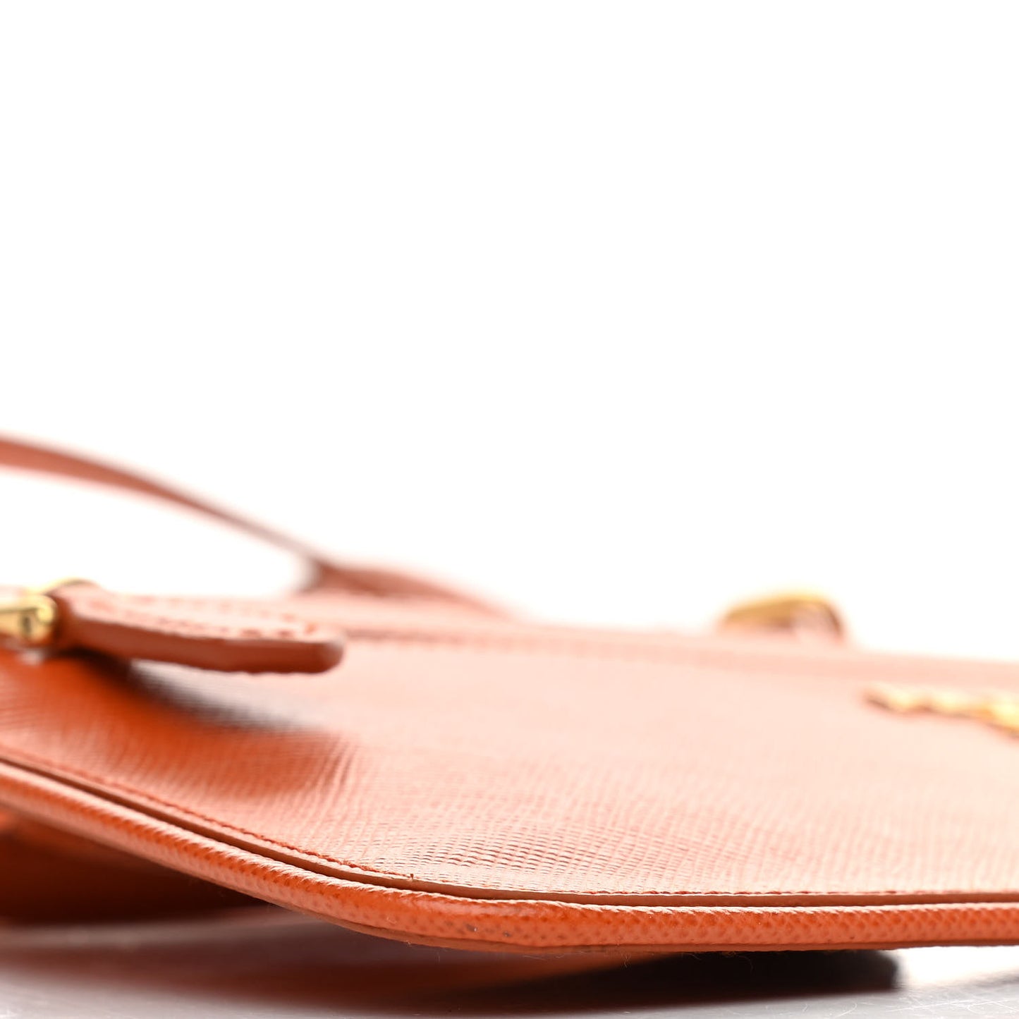 Saffiano Lux Zip Crossbody Bag Papaya