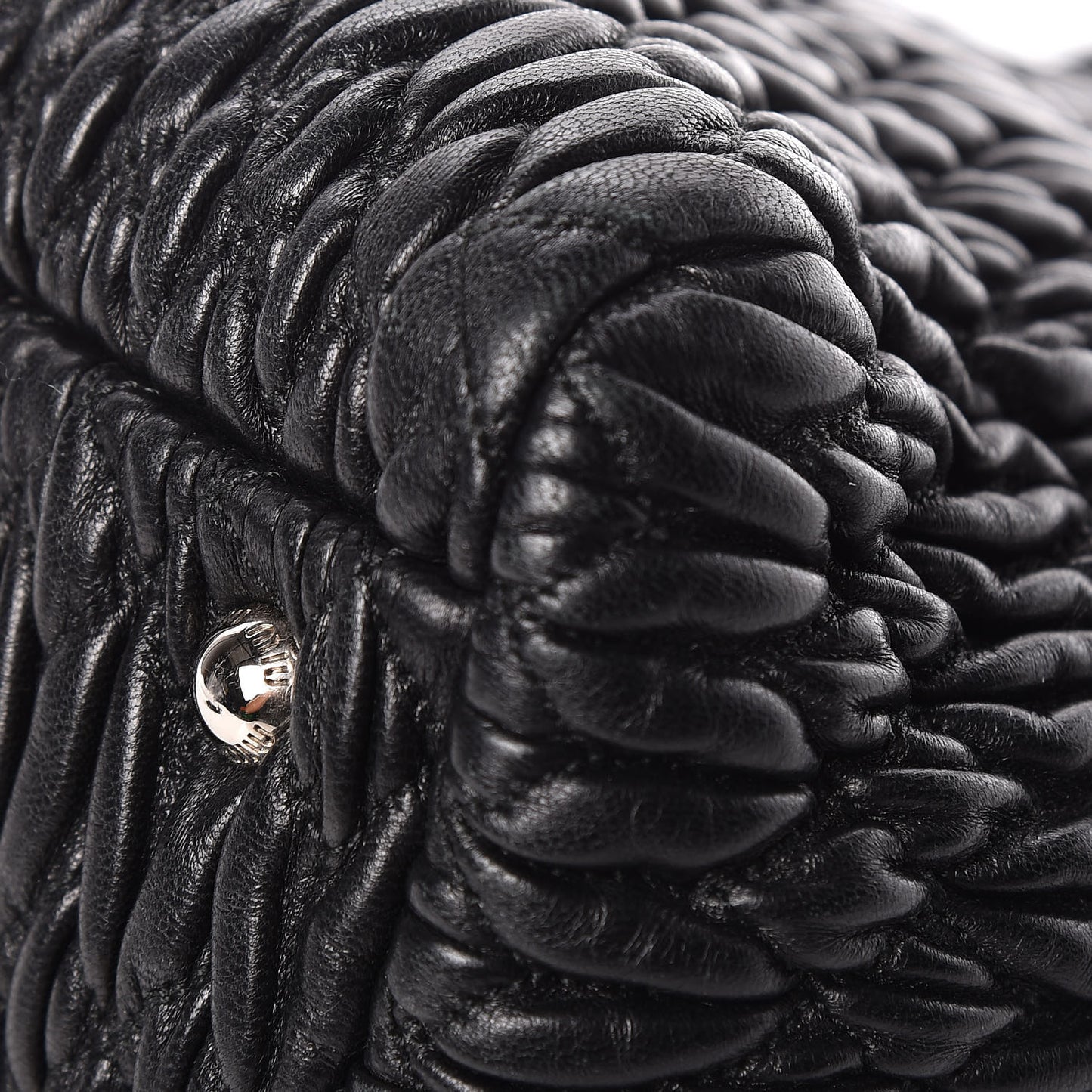 Nappa Matelasse Tote Black