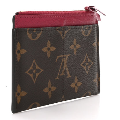 Louis Vuitton Monogram Zipped Card Holder Fuchsia 3 of 7