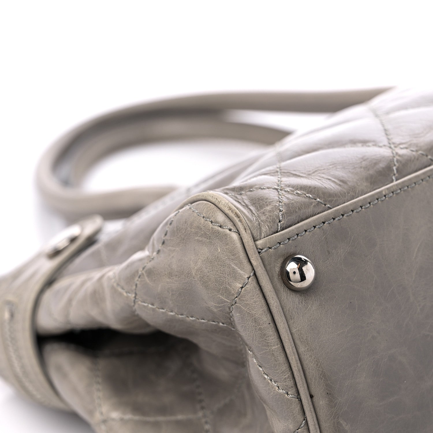Chanel Glazed Calfskin Small New Portobello Grey 11 of 17