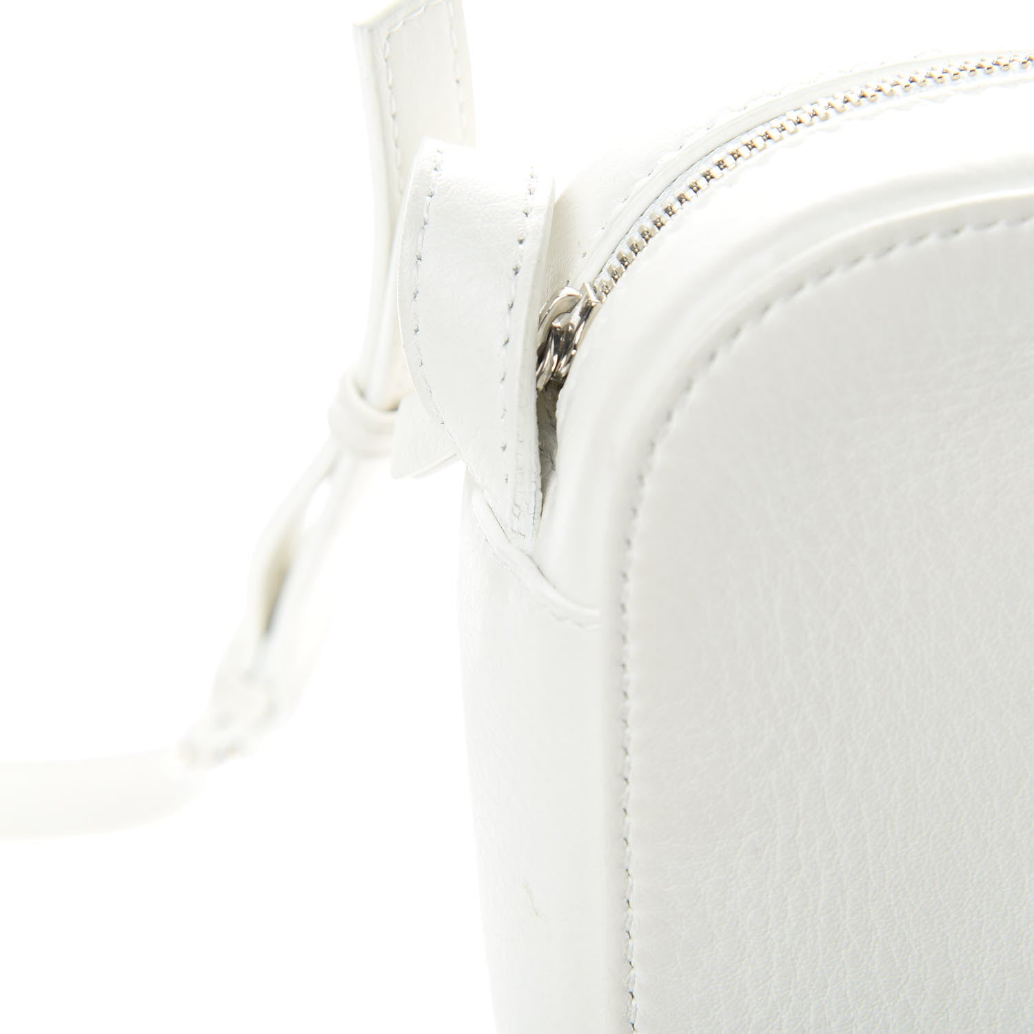 Balenciaga Calfskin Logo S Everyday Camera Bag White 12 of 13
