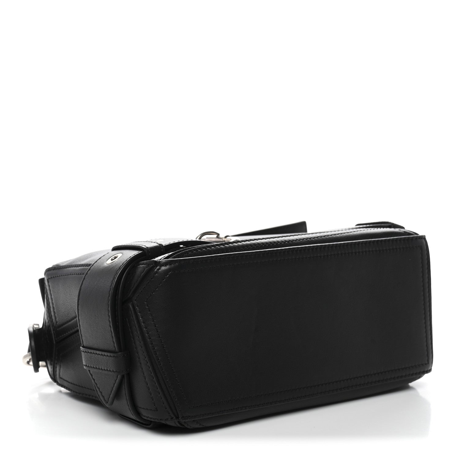 Loewe Shiny Calfskin Small Puzzle Biker Bag Black 4 of 10