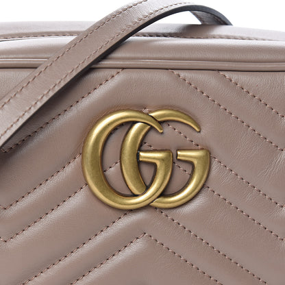 Gucci Calfskin Matelasse Small GG Marmont Chain Shoulder Bag Porcelain Rose 8 of 10