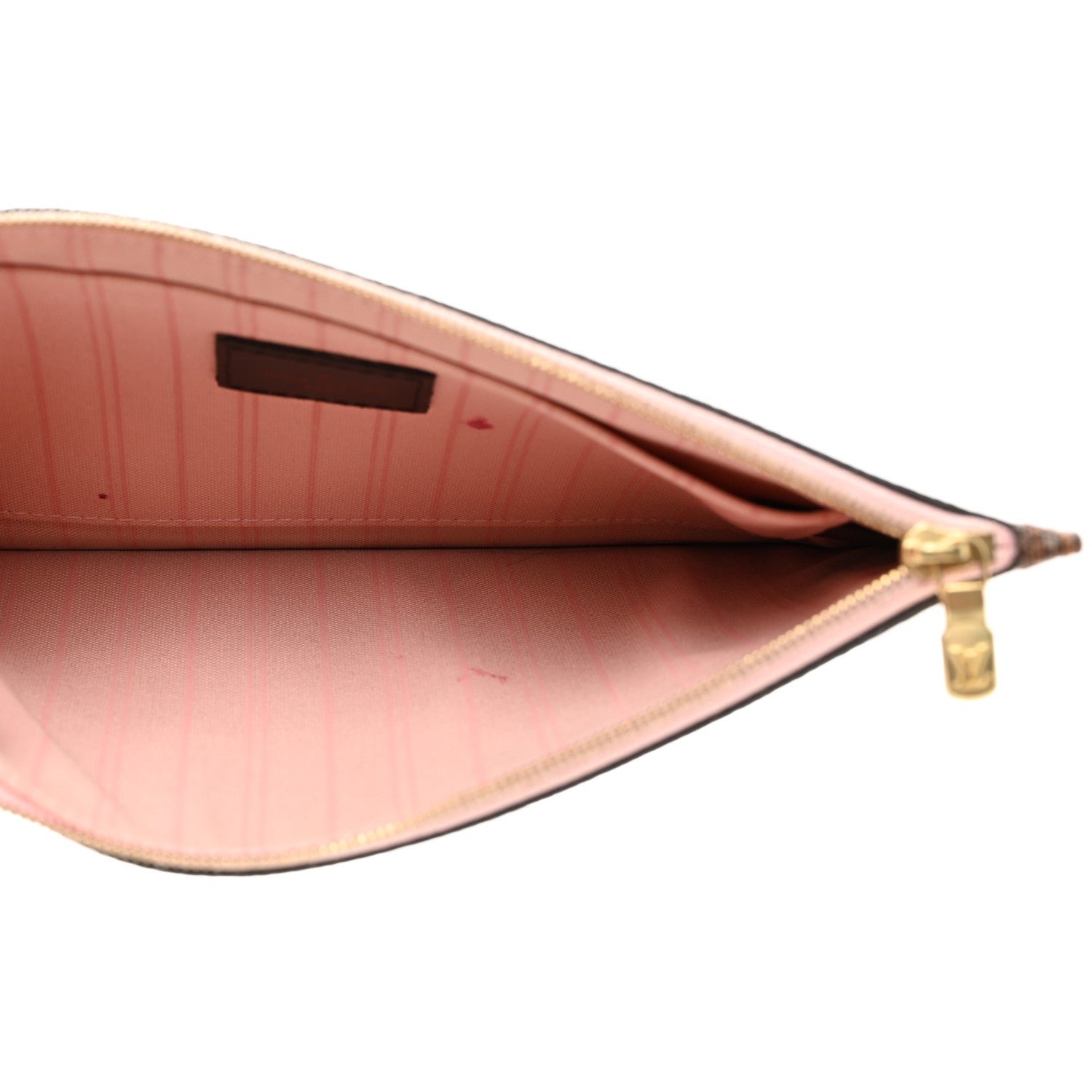 Louis Vuitton Damier Ebene Neverfull MM GM Pochette Rose Ballerine 5 of 8
