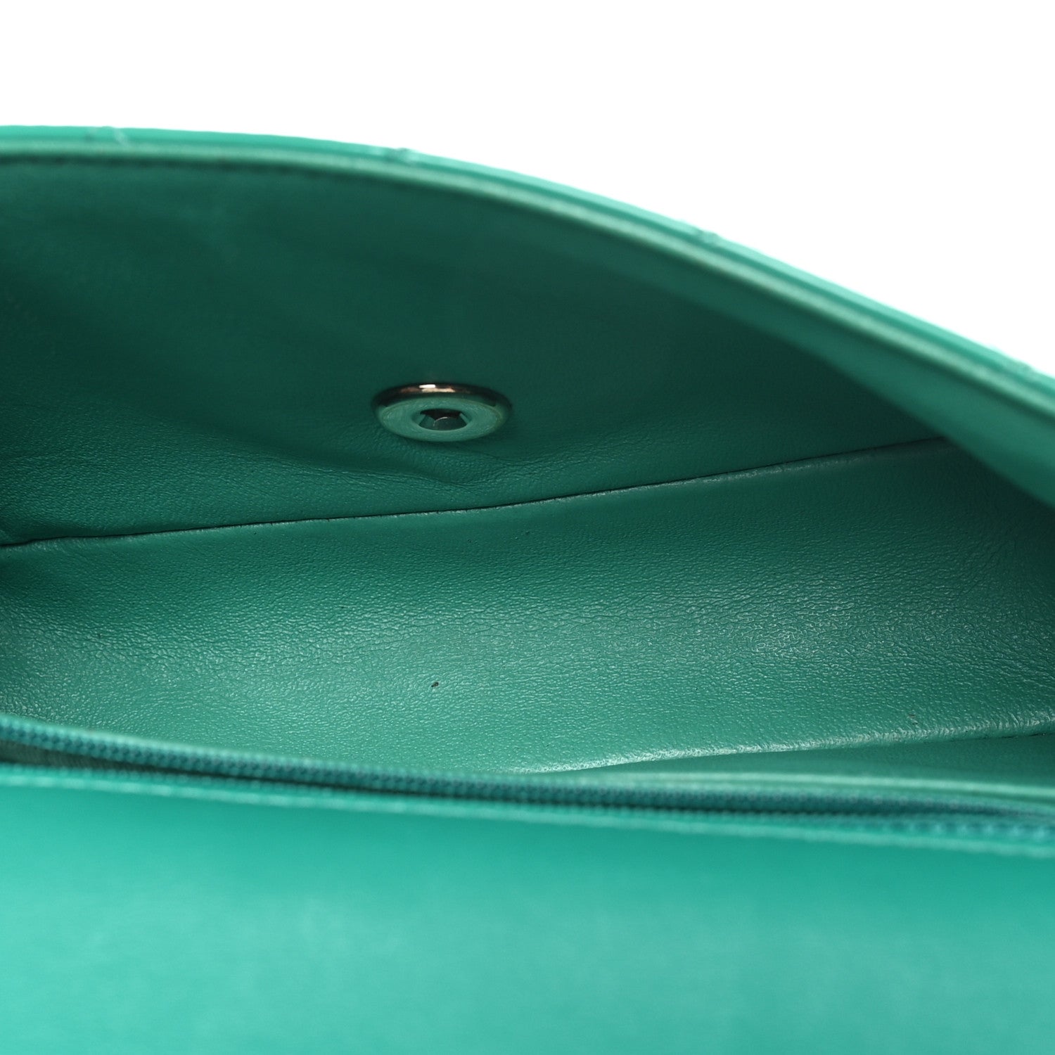 Chanel Patent Calfskin Quilted Mini Rectangular Flap Green 5 of 11