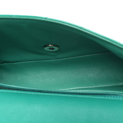 Chanel Patent Calfskin Quilted Mini Rectangular Flap Green 5 of 11