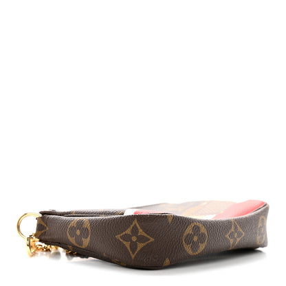 Louis Vuitton Monogram 2018 Christmas Animation Mini Cats Pochette Accessories 4 of 8