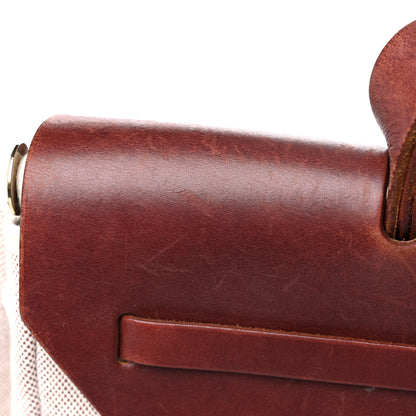 Hermes Toile Vache Calfskin Herbag 40 GM Natural 11 of 19