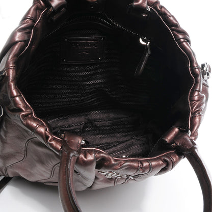 Prada Nappa Mordore Stripes Shoulder Bag Ribes 7 of 9