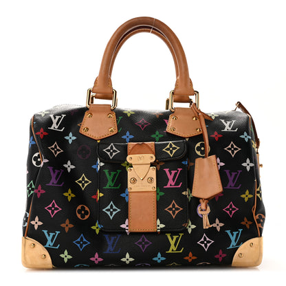 Louis Vuitton Monogram Multicolor Speedy 30 Black 1 of 10