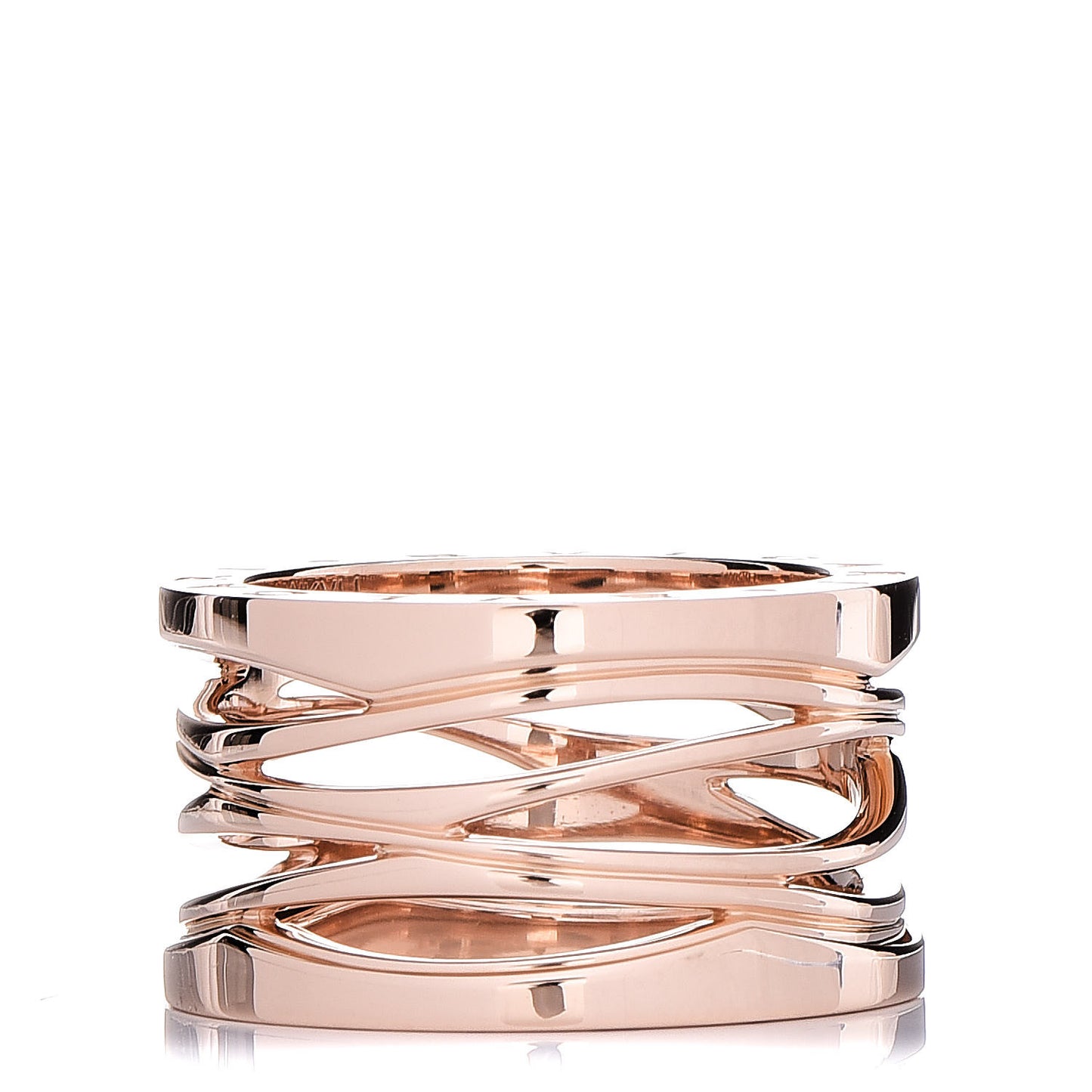 18K Rose Gold B.Zero1 Legend Four-Band Ring 54 6.75