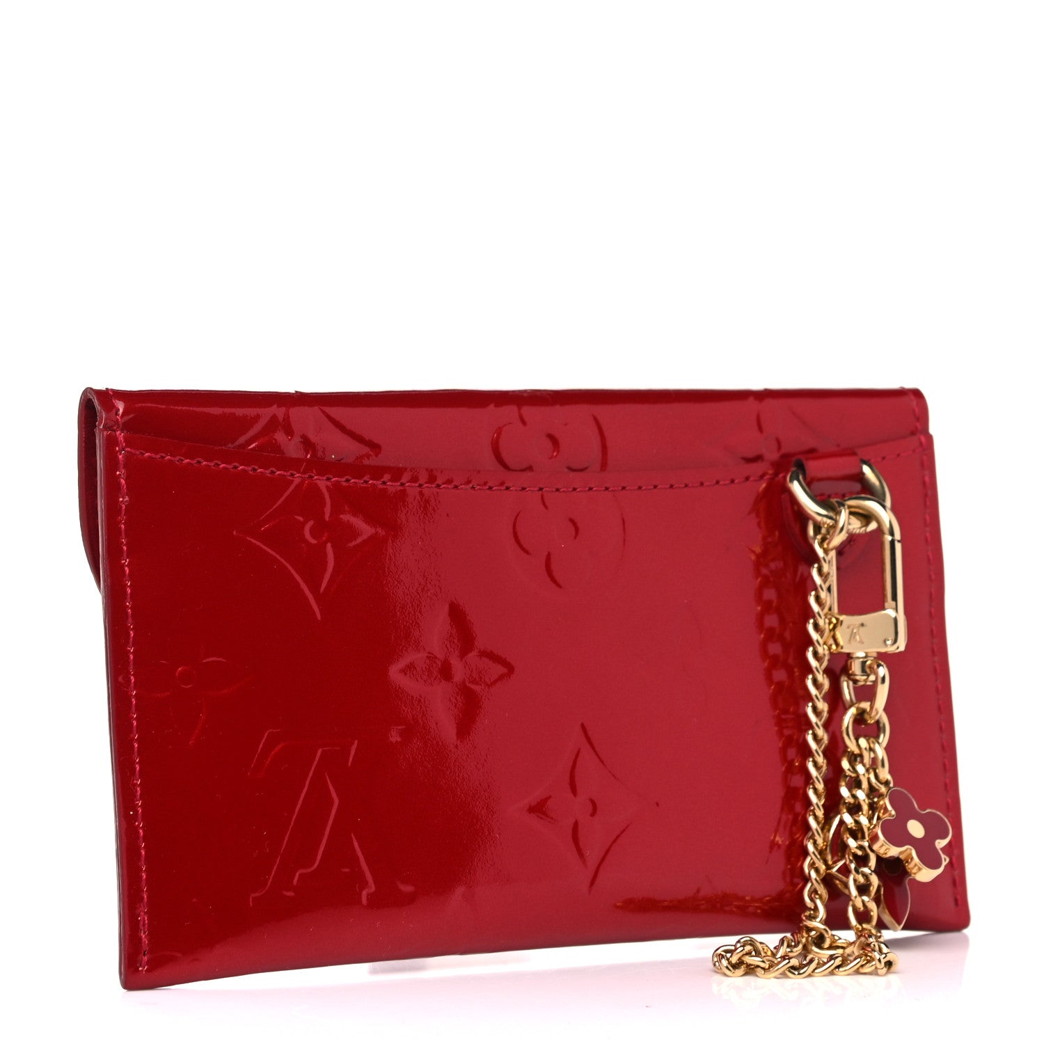Louis Vuitton Vernis Envelope Plate Pouch Pomme D'Amour 3 of 7
