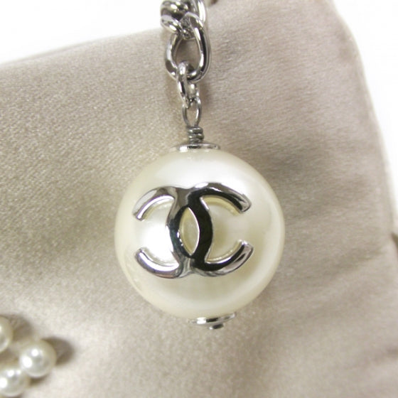 Chanel Satin Pearl CC Evening Bag 10 of 12