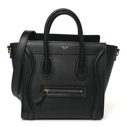 Celine Smooth Calfskin Nano Luggage Black 1 of 10