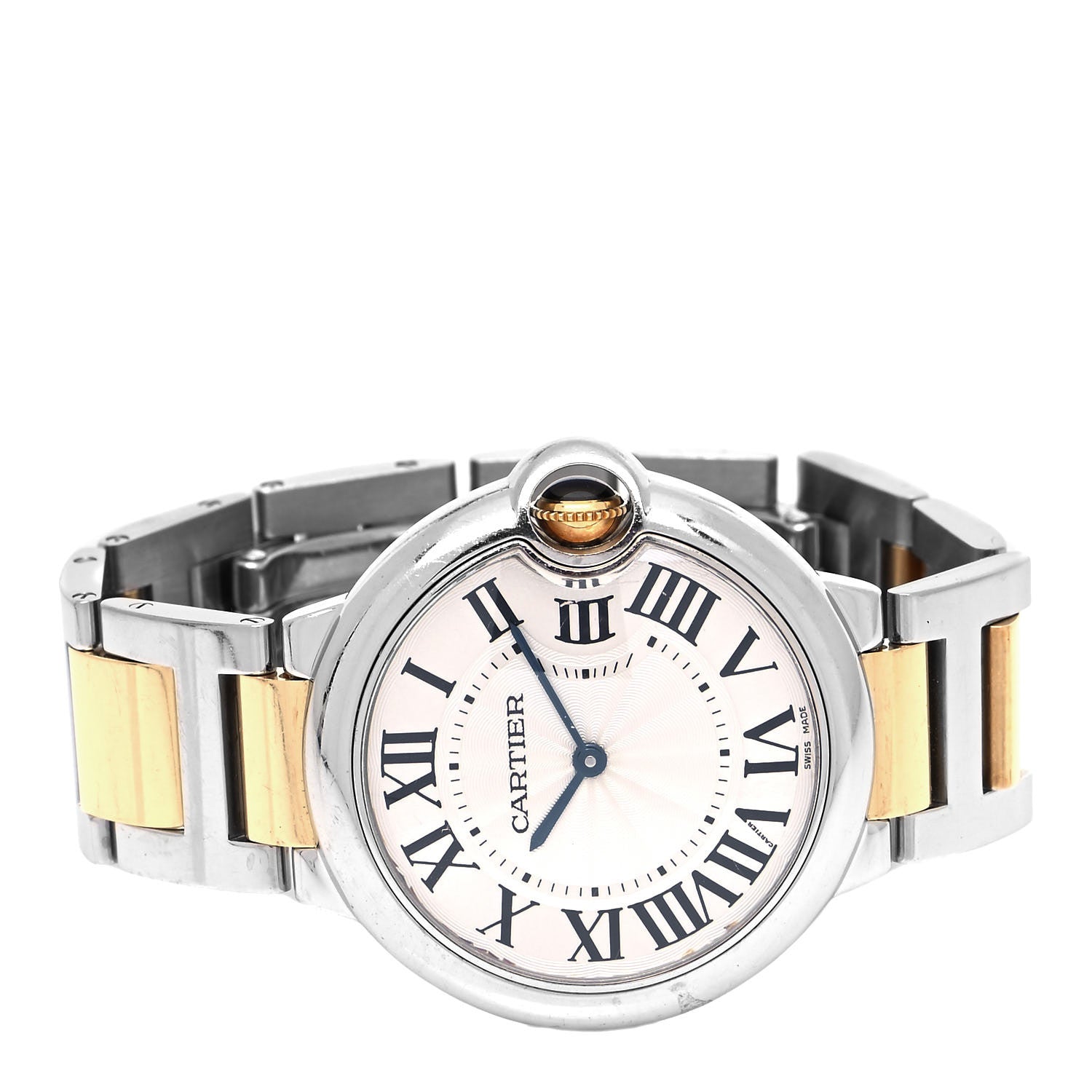 Cartier Stainless Steel 18K Yellow Gold 36mm Ballon Bleu De Cartier Quartz Watch 2 of 4