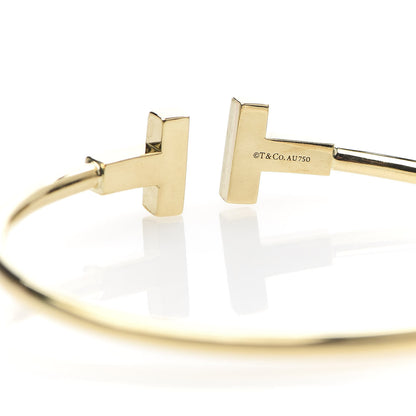 Tiffany 18K Yellow Gold T Wire Bracelet 4 of 4