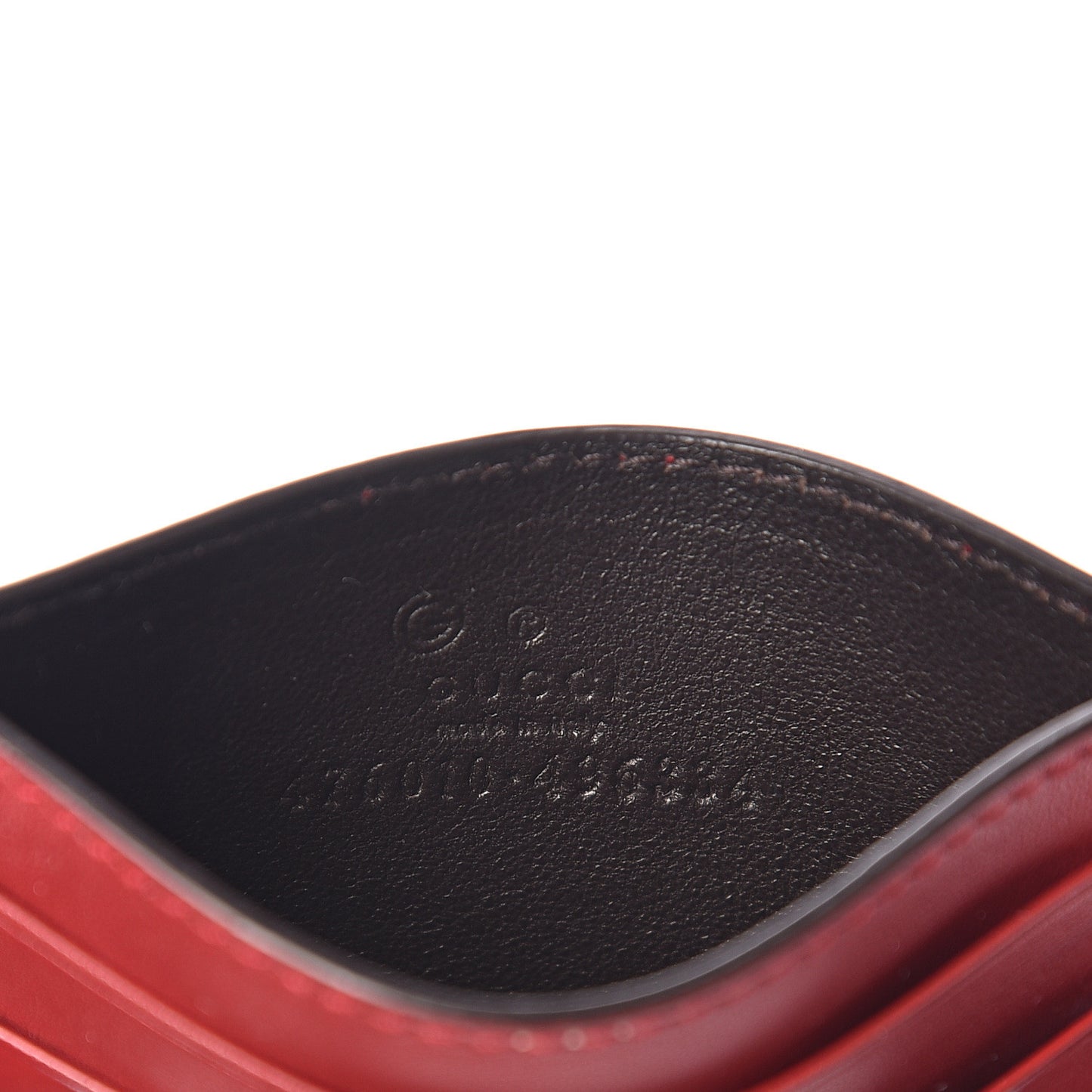 Microguccissima Card Holder Red
