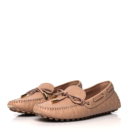 Louis Vuitton Empreinte Gloria Loafers 37 Beige 3 of 10