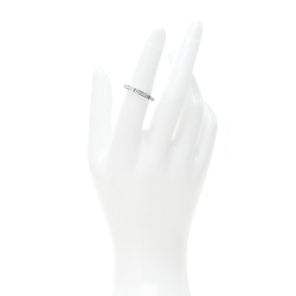 Cartier 18K White Gold Diamond Maillon Panthere Half Diamond Wedding Band Ring 51 5.75 2 of 6