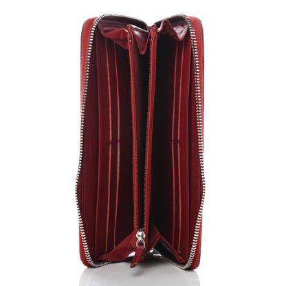 Chanel Caviar Quilted Large Gusset Zip Around Wallet Red 4 of 7