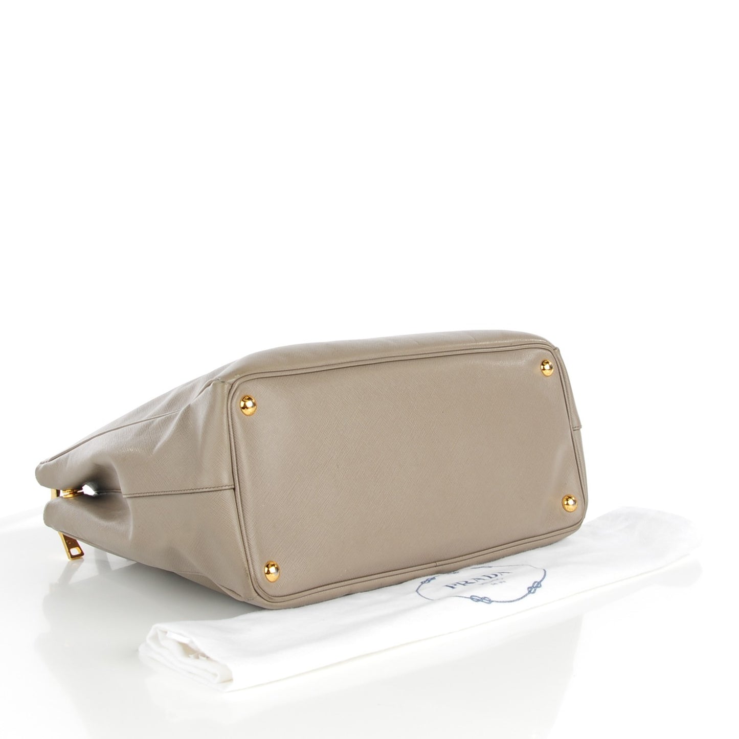 Saffiano Large Galleria Double Zip Tote Argilla