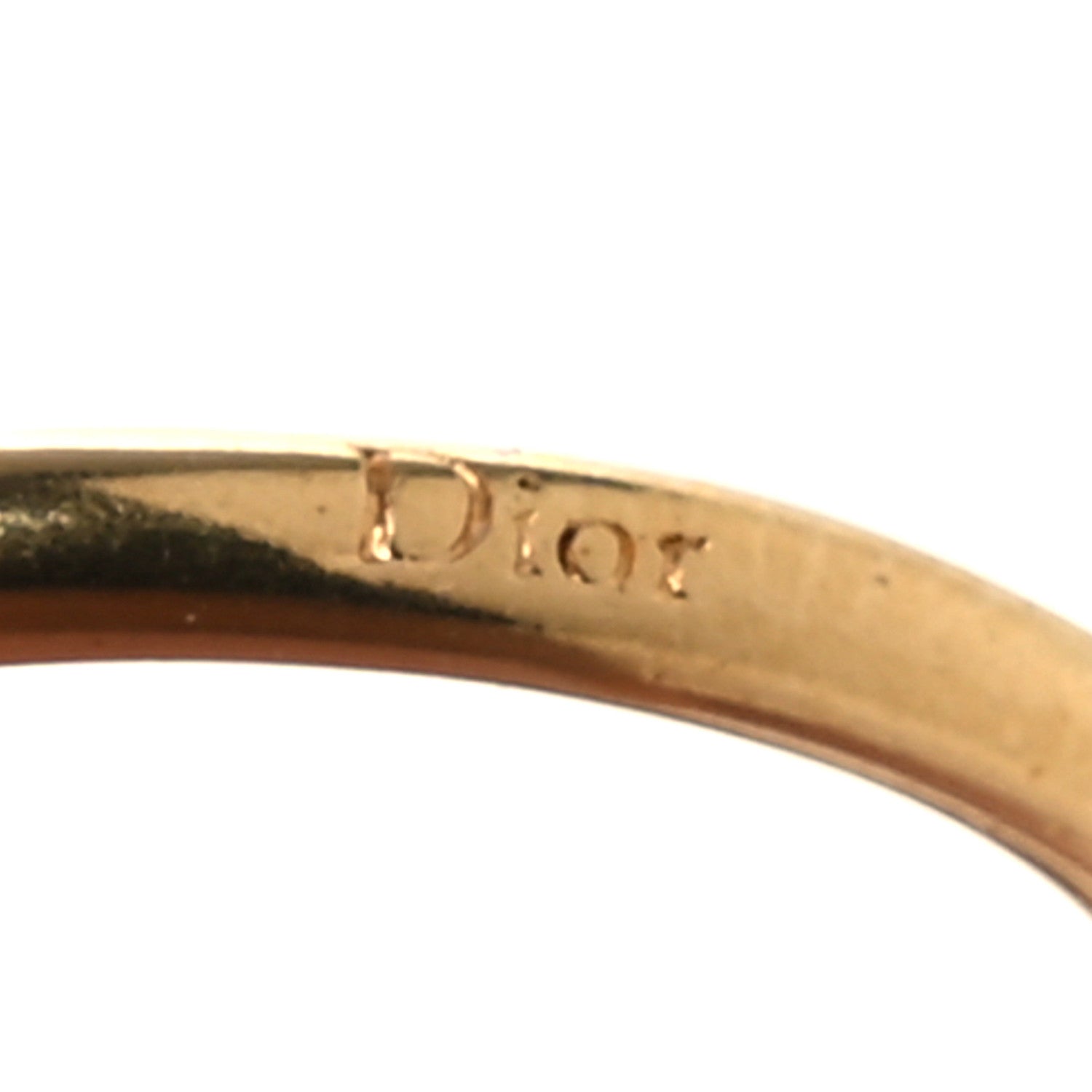 Christian Dior Metal Lacquer Daisy Ring Gold Multicolor 4 of 5