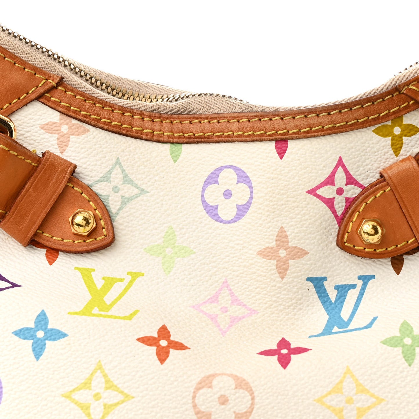 Monogram Multicolor Greta White