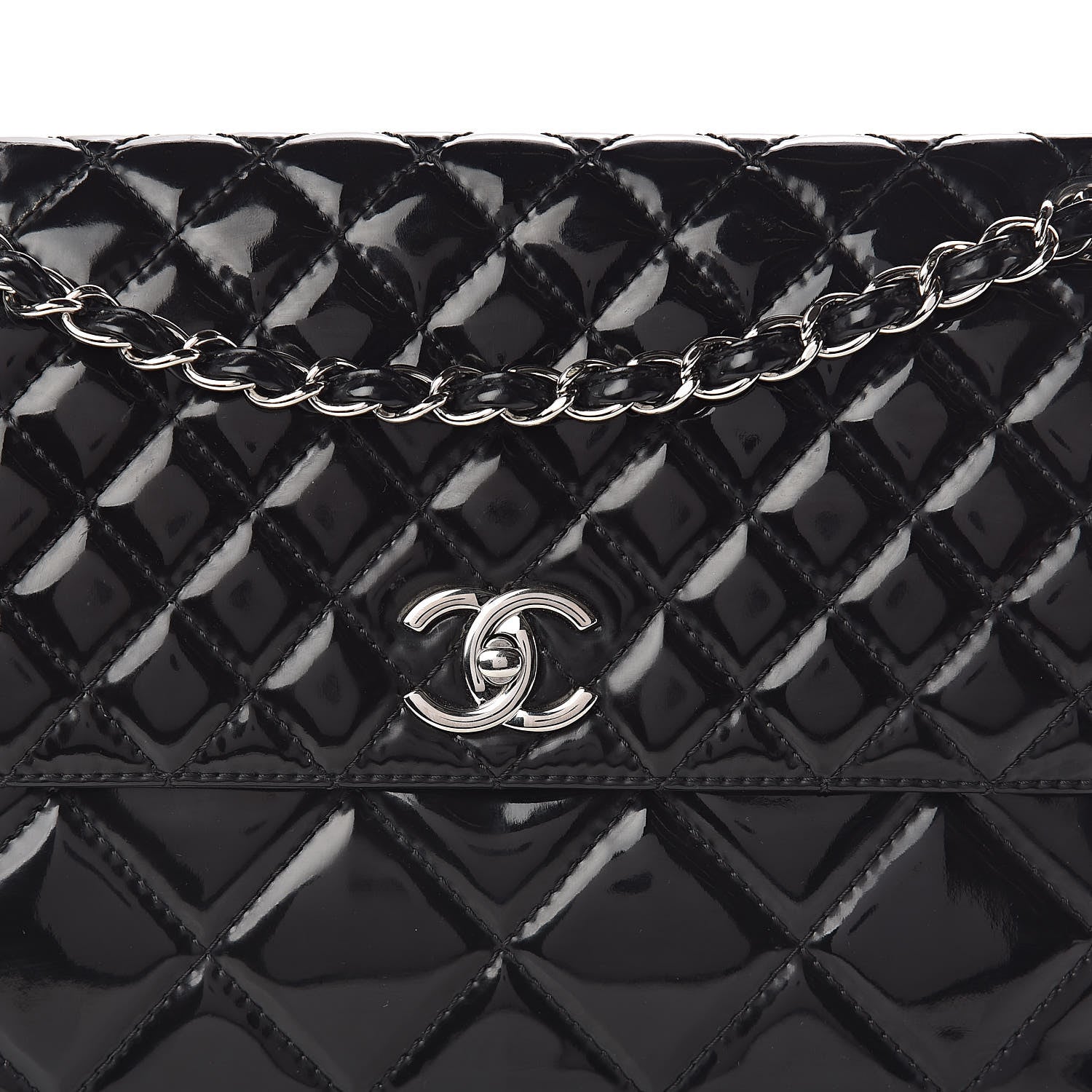 Chanel Vinyl Quilted In the Business Flap Bag Black 16 of 16