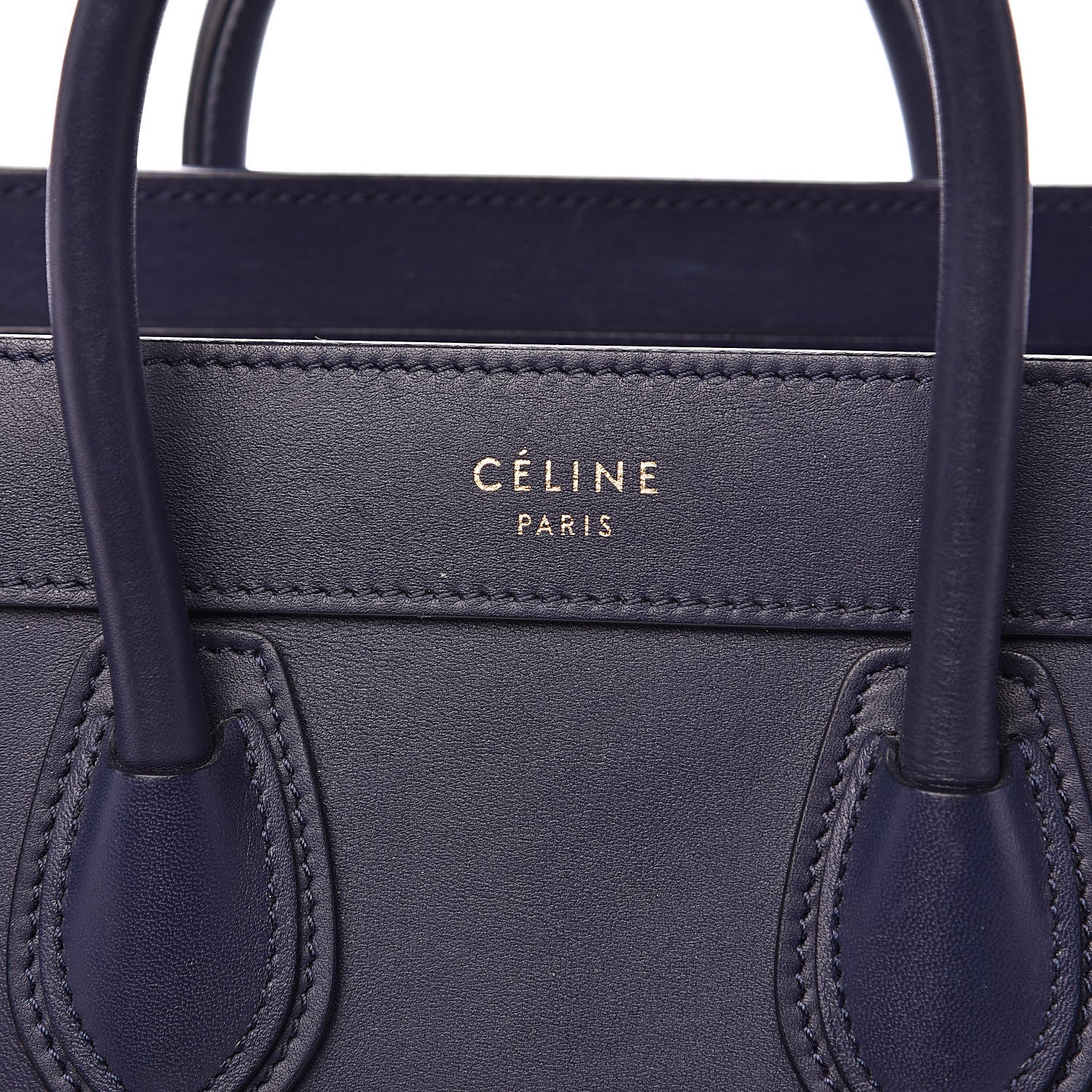 Celine Smooth Calfskin Nano Luggage Ink 7 of 13