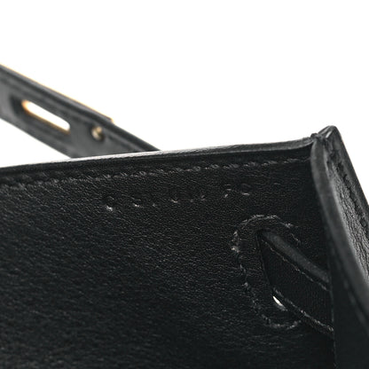 Hermes Swift Kelly Pochette Clutch Black 7 of 11