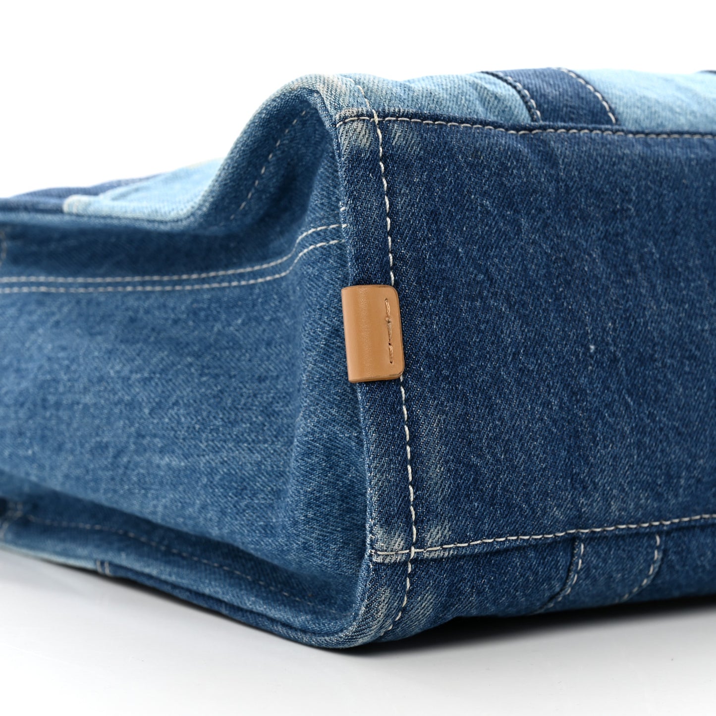 Denim Canvas Medium The Tote Bag Blue