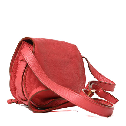 Chloe Calfskin Mini Marcie Round Crossbody Bag Brick 3 of 12