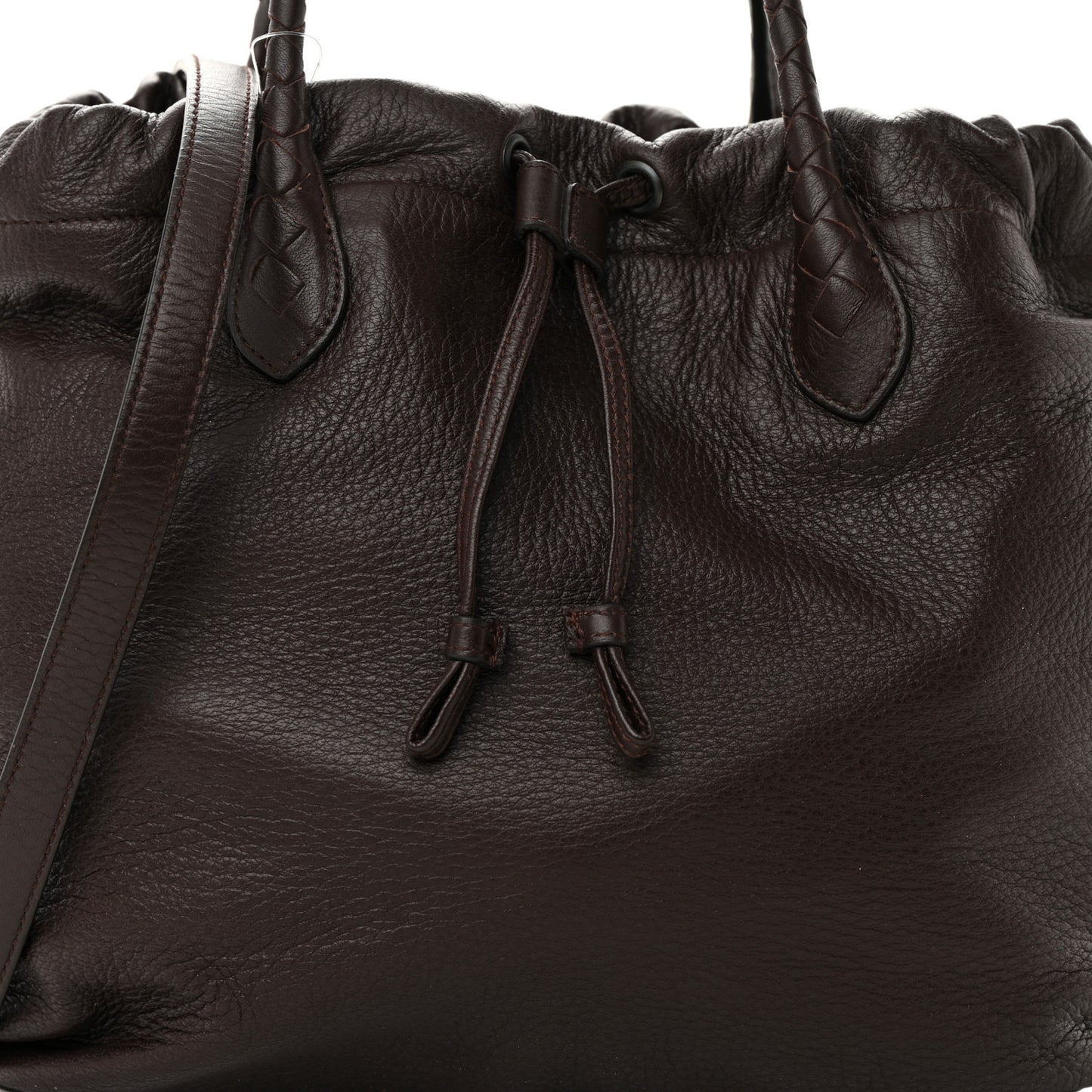 Cervo Intrecciato Satchel Ebano