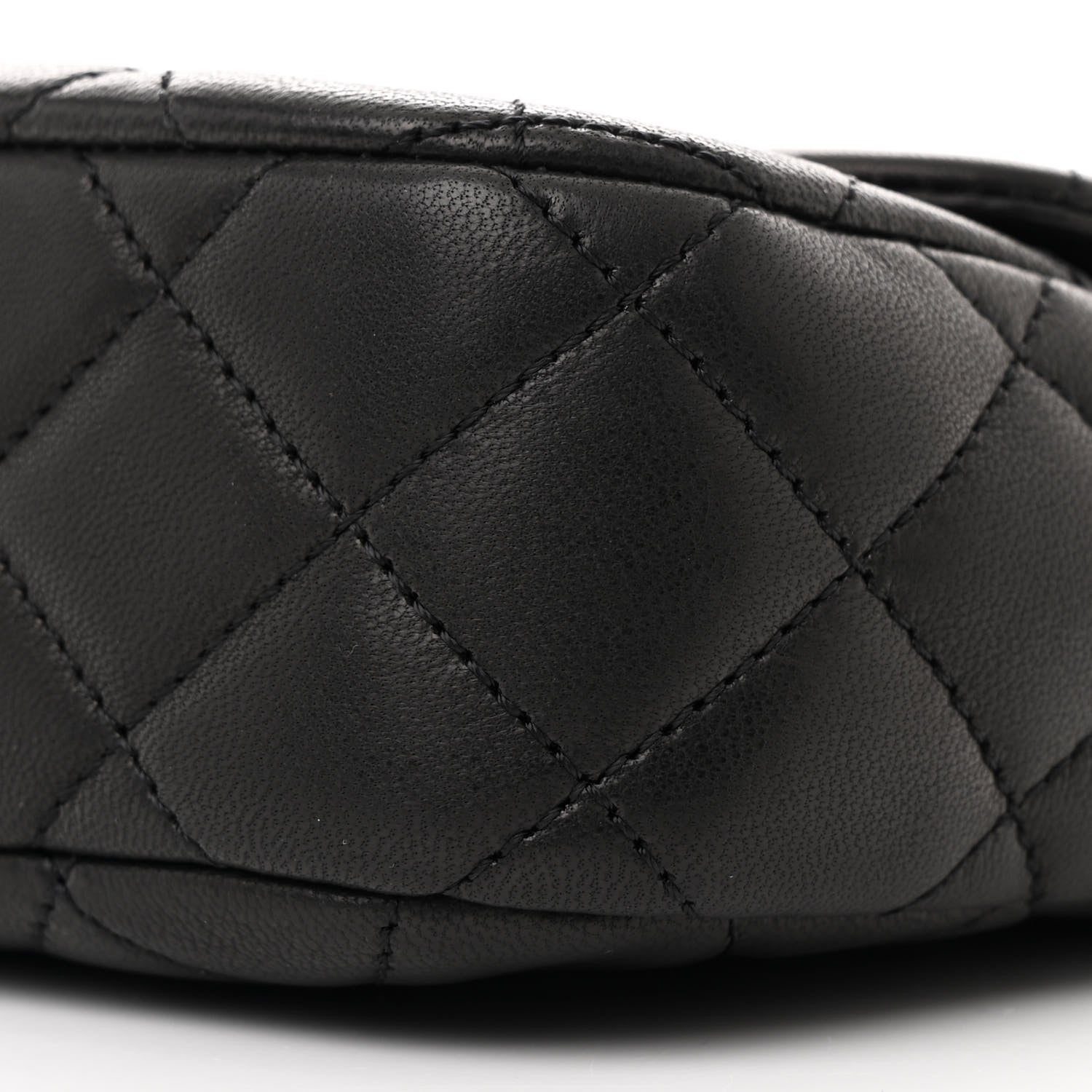 Chanel Lambskin Quilted Medium Cruise Charm Single Flap Black 10 of 10