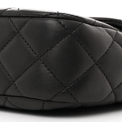 Chanel Lambskin Quilted Medium Cruise Charm Single Flap Black 10 of 10