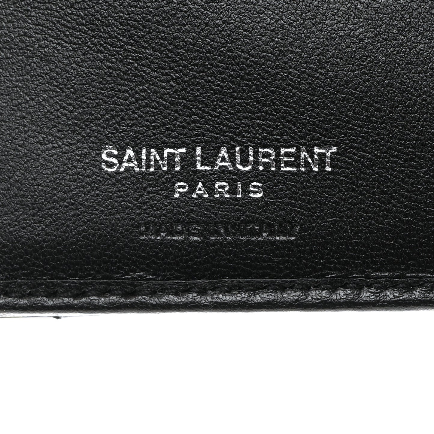 Lambskin Y Quilted Monogram Compact Loulou Wallet Black