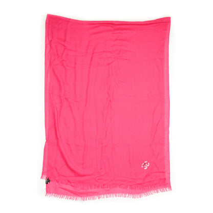 Chanel Cashmere Sequins CC Scarf Rose Fonce 3 of 6