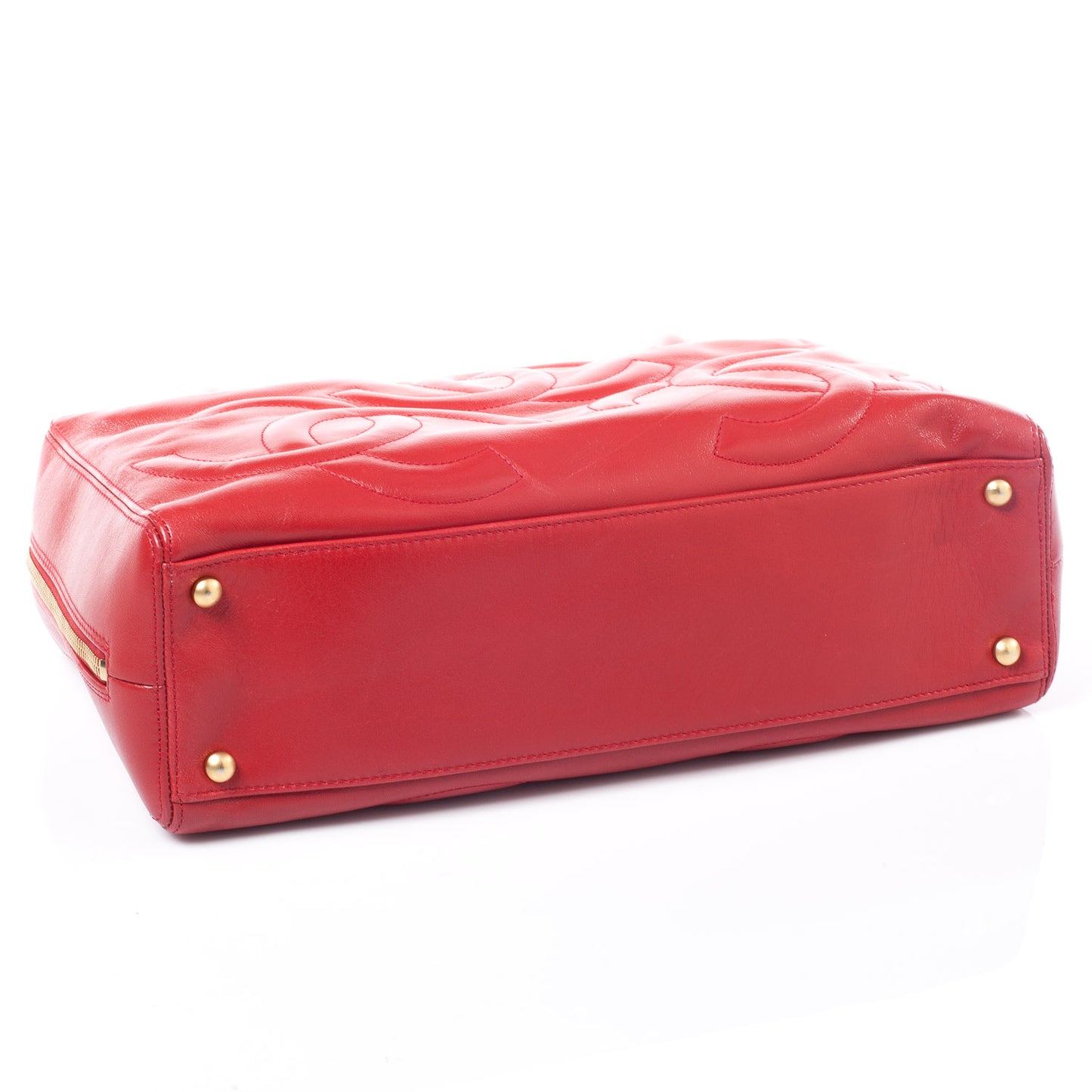 Leather CC Bowler Red