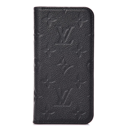 Louis Vuitton Empreinte iPhone X/XS Folio Case Black 1 of 11