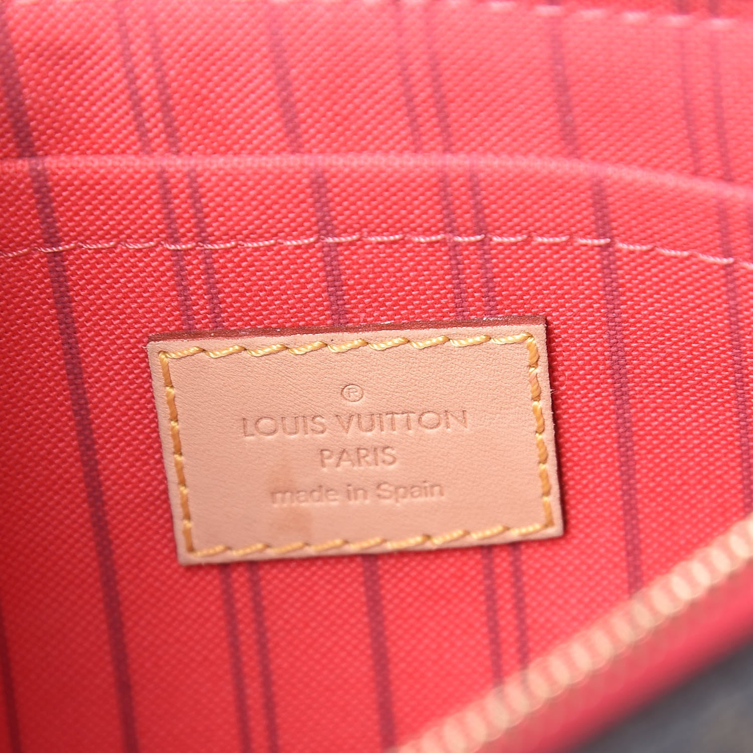 Louis Vuitton Monogram Neverfull MM GM Pochette Pink 6 of 7