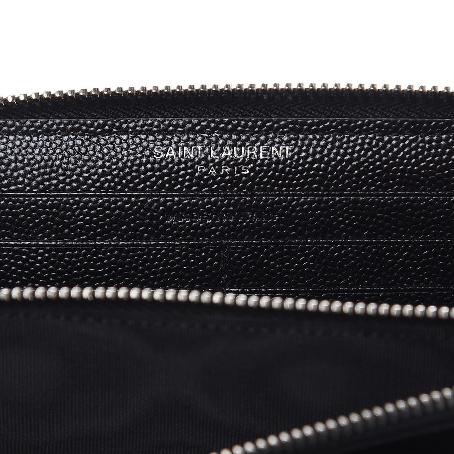 Grain De Poudre Matelasse Chevron Monogram Zip Around Wallet Black