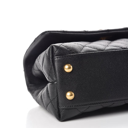 Chanel Caviar Quilted Mini Coco Handle Flap Black 9 of 10